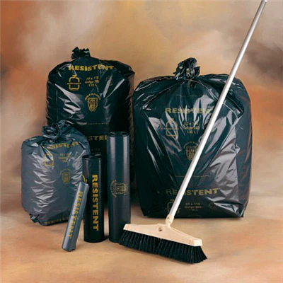 10 U. SACS POUBELLE 180 L 80µ 97x120 CM NOIR LDPE (10 UNITÉS) - REF. 159.41
