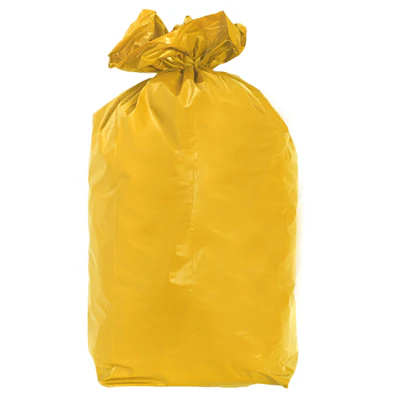 20 U. SACS POUBELLE 110 L 70µ 70x110 CM JAUNE PALE LDPE (5 UNITÉS) - REF. 156.38