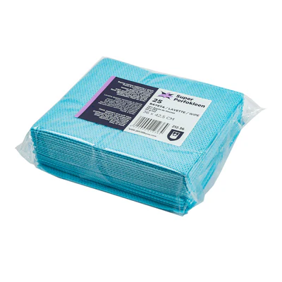 25 U. LAVETTES SUPER PERFOKLEEN 80 G/M2 36x42,5 CM BLEU VISCOSE (1 UNITÉS) - REF. 212.36 - Image 3