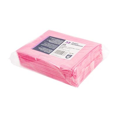 25 U. LAVETTES SUPER PERFOKLEEN 80 G/M2 36x42,5 CM ROUGE VISCOSE (1 UNITÉS) - REF. 212.38 - Image 4