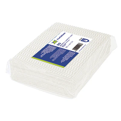 50 U. LAVETTES PERFOKLEEN 45 G/M2 36x42 CM BLANC VISCOSE (1 UNITÉS) - REF. 212.31