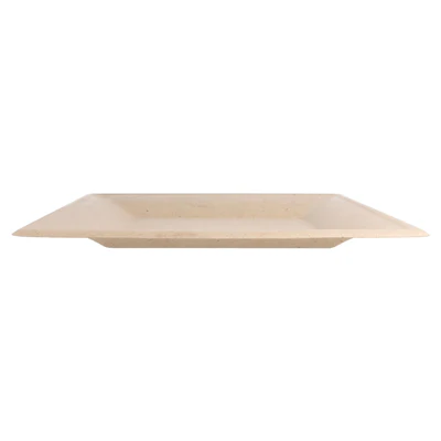 ASSIETTES CARRÉES BIONIC 26,2x26,2x1,4 CM NATUREL BAGASSE (500 UNITÉS) - REF. 150.55 - Image 2