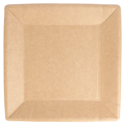 ASSIETTES CARRÉES LAQUÉS 255 G/M2 23x23 CM NATUREL CARTON (400 UNITÉS) - REF. 252.12 - Image 3