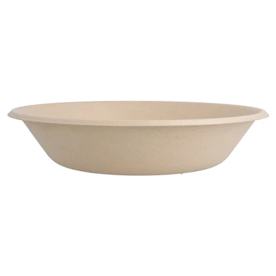 ASSIETTES CREUSES BIONIC 680 ML Ø 19x4 CM NATUREL BAGASSE (1000 UNITÉS) - REF. 212.76 - Image 2
