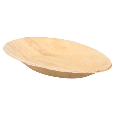 ASSIETTES OVALES ARECA 17x12x2 CM NATUREL ARECA (200 UNITÉS) - REF. 223.90