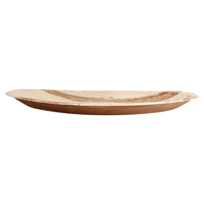ASSIETTES OVALES ARECA 33,7x23x2 CM NATUREL ARECA (200 UNITÉS) - REF. 214.43 - Image 2