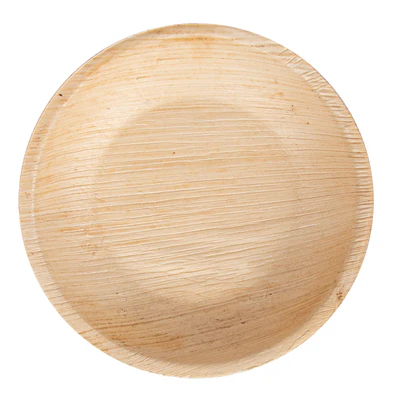 ASSIETTES RONDES ARECA Ø 12,5x1,5 CM NATUREL ARECA (200 UNITÉS) - REF. 224.59