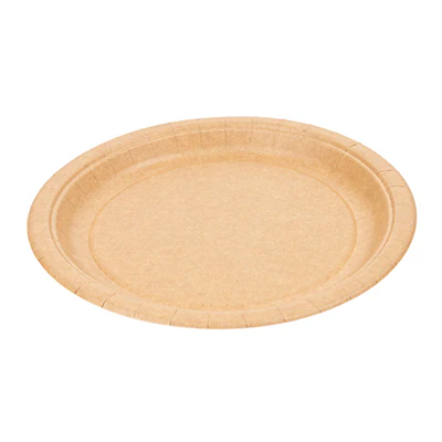 ASSIETTES RONDES LAQUÉS 255 G/M2 Ø 18 CM NATUREL CARTON (800 UNITÉS) - REF. 252.09
