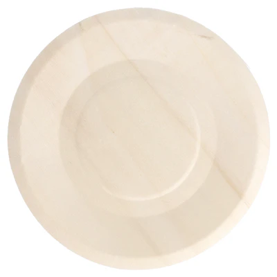 ASSIETTES RONDES WOOD Ø 15,5x1 CM NATUREL BOIS (50 UNITÉS) - REF. 170.30