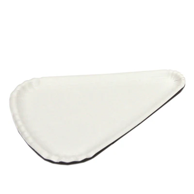 ASSIETTES TRIANGULAIRES 300 G/M2 24x18 CM BLANC CARTON (1000 UNITÉS) - REF. 169.25