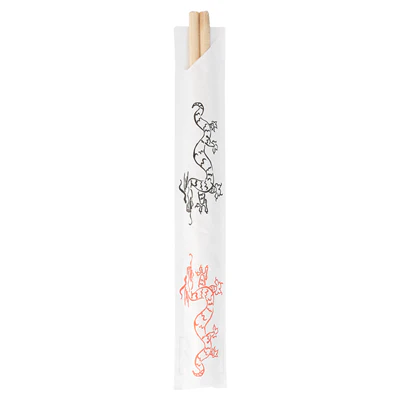 BAGUETTES CHINOISES EN SACHET BAMBOO 20 CM NATUREL BAMBOU (100 UNITÉS) - REF. 117.08