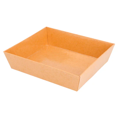 BARQUETTES 250 + 12,5 PE G/M2 14x13x3,5 CM NATUREL KRAFT (1000 UNITÉS) - REF. 224.87