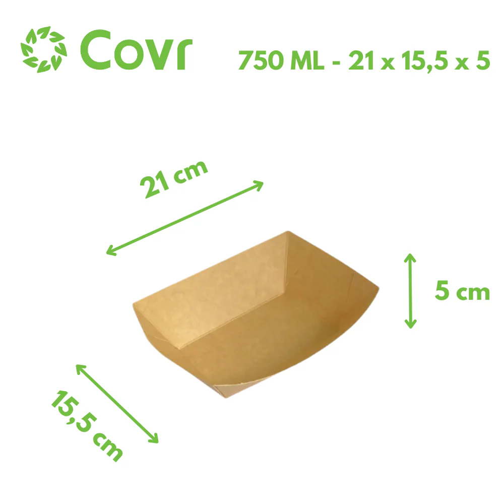 Barquettes en carton 750 ml - 26 oz - Image 2