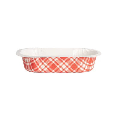 BARQUETTES THERMO FIXANTES 'VICHY' 325 ML 390 G/M2 + 25G/M2 PET 16x10x3,5 CM BLANC CARTON (1000 UNITÉS) - REF. 230.46 - Image 2