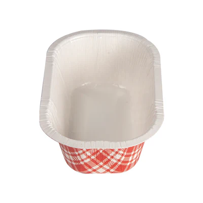BARQUETTES THERMO FIXANTES 'VICHY' 480 ML 390 G/M2 + 25G/M2 PET 16x10x5,5 CM BLANC CARTON (1000 UNITÉS) - REF. 230.48 - Image 3