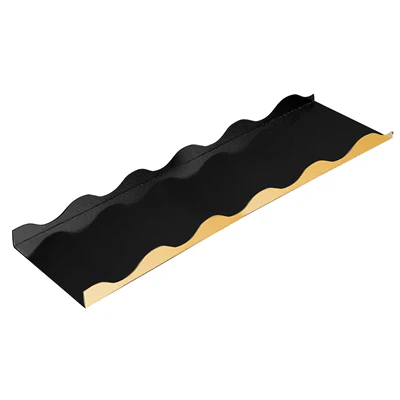 BASES POUR ROULEAUX PÂTISSIERS 750 G/M2 29x10+2 CM OR/NOIR CARTON (50 UNITÉS) - REF. 168.27