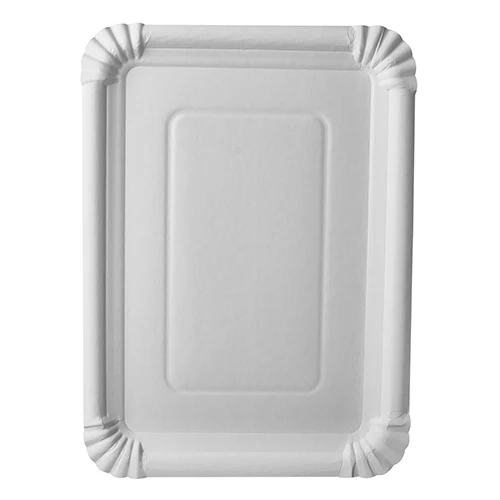 Assiettes. carton "pure" rectangulaire 21.5 cm x 29 cm blanc (250 unités)