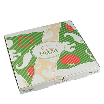Cartons à pizza en cellulose pure – Format carré 33 x 33 x 3 cm (lot de 100)