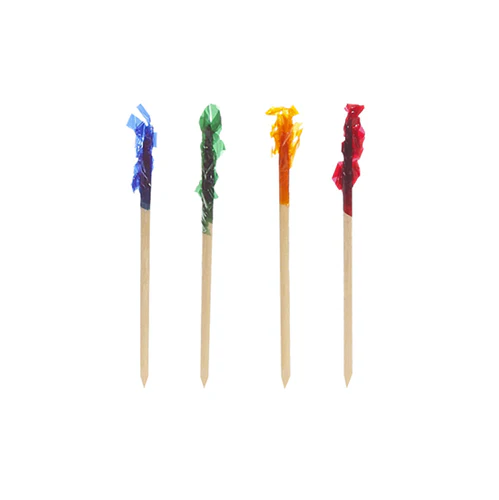 Piques décoratives 6.8 cm couleurs assorties "Frills" (10000 unités)