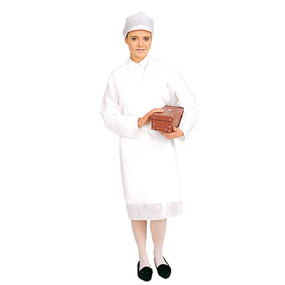 BLOUSES VISITEUR MOYENNE 35 GR/M2 100 CM BLANC AIRLAID (25 UNITÉS) - REF. 155.41