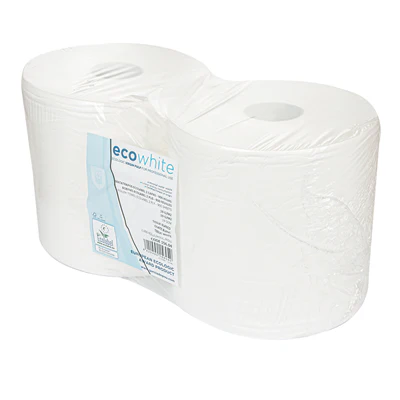 CHIFFONS 2 COUCHES - 900 FEUILLES 19 G/M2 Ø26x26 CM BLANC OUATE (2 UNITÉS) - REF. 156.04