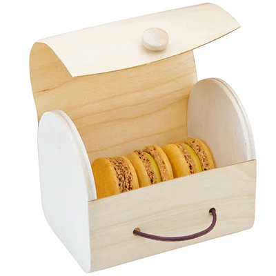 BOÎTES POUR 3 MACARONS 11x5x8 CM NATUREL BOIS (60 UNITÉS) - REF. 205.41 - Image 4
