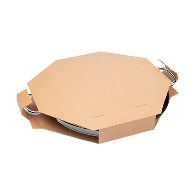BOÎTE POUR PAELLAS 370 G/M2 40,5x40,5x5 CM NATUREL CARTON (100 UNITÉS) - REF. 254.84 - Image 4
