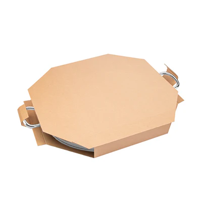 BOÎTE POUR PAELLAS 370 G/M2 50,5x50,5x5 CM NATUREL CARTON (100 UNITÉS) - REF. 254.85 - Image 4