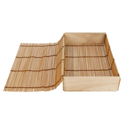 BOÎTE SUSHI BAMBOO 21x13x4,5 CM NATUREL BAMBOU (24 UNITÉS) - REF. 165.60 - Image 2