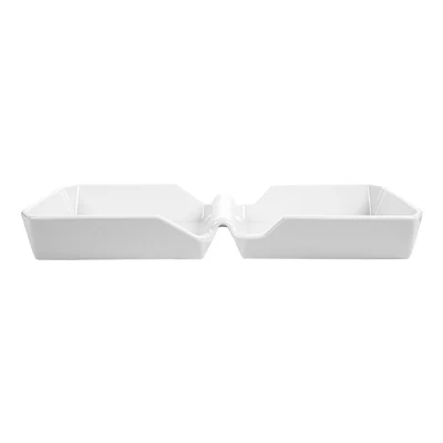 BURGER BOX AKALA 26x13,7x3,4 CM BLANC PORCELAINE (6 UNITÉS) - REF. 260.55 - Image 2