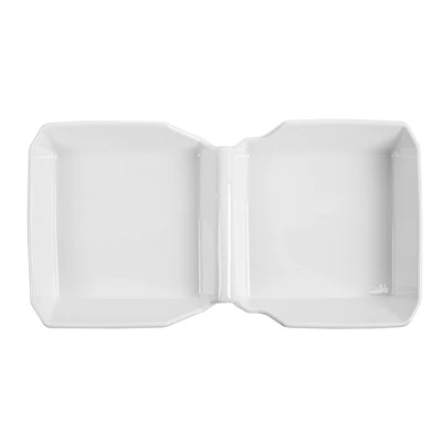 BURGER BOX AKALA 26x13,7x3,4 CM BLANC PORCELAINE (6 UNITÉS) - REF. 260.55 - Image 3