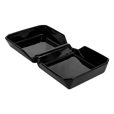 BURGER BOX AKALA 26x13,7x3,4 CM NOIR PORCELAINE (6 UNITÉS) - REF. 260.62