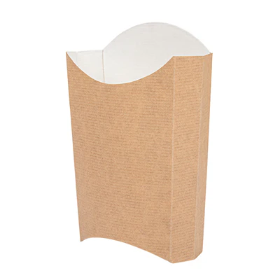 BOÎTES À FRITES JUMBO THEPACK 165 G 13,5x8,5x16 CM NATUREL CARTON NANO-MICRO (1200 UNITÉS) - REF. 234.40 - Image 3