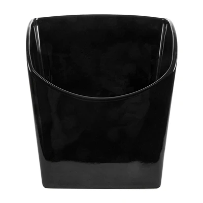 BOÎTES À FRITES L AKALA 13,3x9,4x14,6 CM NOIR PORCELAINE (6 UNITÉS) - REF. 260.64 - Image 2
