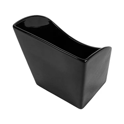BOÎTES À FRITES L AKALA 13,3x9,4x14,6 CM NOIR PORCELAINE (6 UNITÉS) - REF. 260.64 - Image 4