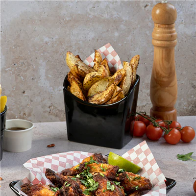 BOÎTES À FRITES L AKALA 13,3x9,4x14,6 CM NOIR PORCELAINE (6 UNITÉS) - REF. 260.64 - Image 5