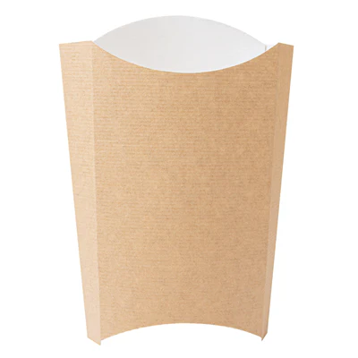 BOÎTES À FRITES THEPACK 190 G 14,5x9,5x18 CM NATUREL CARTON NANO-MICRO (1200 UNITÉS) - REF. 234.42 - Image 2