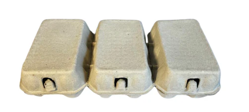 Boîtes 6 œufs en cellulose moulée 3x6 Pick&Pack XL - Image 3