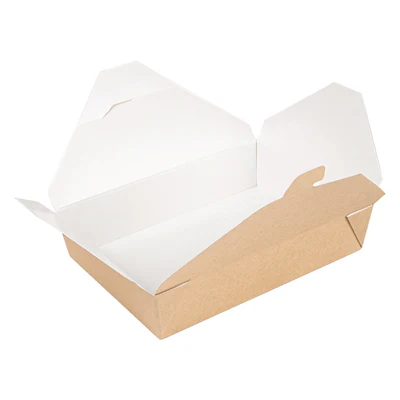 BOÎTES AMÉRICAINES MICRO-ONDABLES THEPACK 1470 ML 19,6x14x4,5 CM NATUREL CARTON NANO-MICRO + PP (300 UNITÉS) - REF. 234.60 - Image 3
