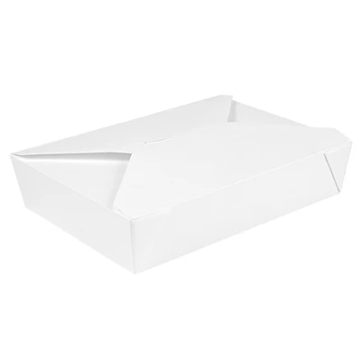 BOÎTES AMÉRICAINES MICRO-ONDABLES THEPACK 1470 ML 19,6x14x4,5 CM BLANC CARTON NANO-MICRO + PP (300 UNITÉS) - REF. 234.59