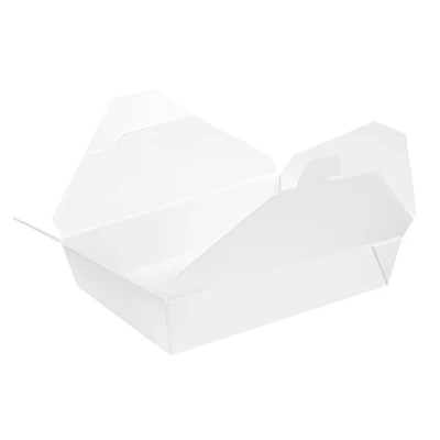 BOÎTES AMÉRICAINES MICRO-ONDABLES THEPACK 1470 ML 19,6x14x4,5 CM BLANC CARTON NANO-MICRO + PP (300 UNITÉS) - REF. 234.59 - Image 3