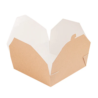 BOÎTES AMÉRICAINES MICRO-ONDABLES THEPACK 2910 ML 21,7x21,7x6 CM NATUREL CARTON NANO-MICRO + PP (100 UNITÉS) - REF. 234.69 - Image 3
