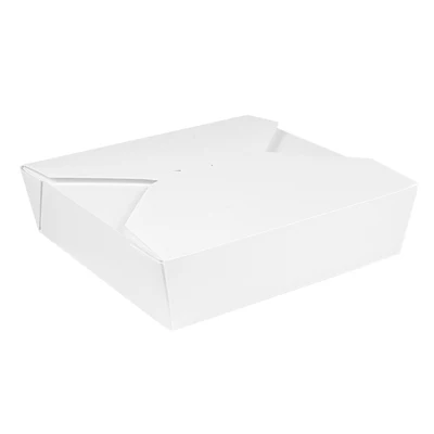 BOÎTES AMÉRICAINES MICRO-ONDABLES THEPACK 2910 ML 21,7x21,7x6 CM BLANC CARTON NANO-MICRO + PP (100 UNITÉS) - REF. 234.68