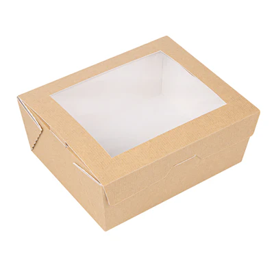 BOÎTES AVEC FENÊTRE THEPACK 1350 ML 15,3x12,1x6,4 CM NATUREL CARTON NANO-MICRO + OPP (200 UNITÉS) - REF. 253.63