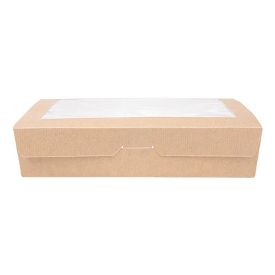 BOÎTES AVEC FENÊTRE THEPACK 1470 ML 19,8x14x4,8 CM NATUREL CARTON NANO-MICRO + OPP (200 UNITÉS) - REF. 253.64 - Image 2