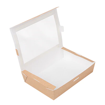 BOÎTES AVEC FENÊTRE THEPACK 1470 ML 19,8x14x4,8 CM NATUREL CARTON NANO-MICRO + OPP (200 UNITÉS) - REF. 253.64 - Image 3