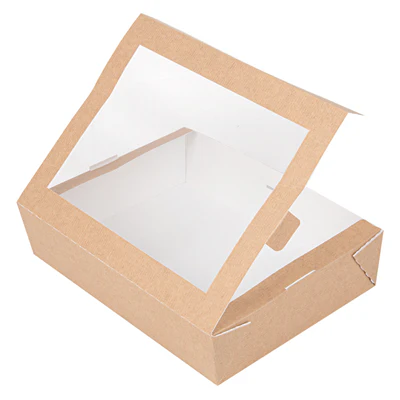 BOÎTES AVEC FENÊTRE THEPACK 1470 ML 19,8x14x4,8 CM NATUREL CARTON NANO-MICRO + OPP (200 UNITÉS) - REF. 253.64 - Image 4