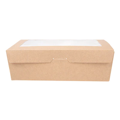 BOÎTES AVEC FENÊTRE THEPACK 1980 ML 19,8x14x6,4 CM NATUREL CARTON NANO-MICRO + OPP (150 UNITÉS) - REF. 253.65 - Image 2