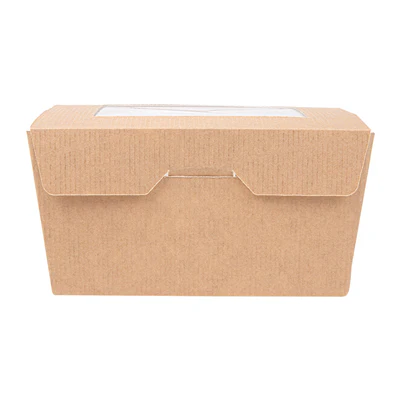 BOÎTES AVEC FENÊTRE THEPACK 780 ML 11,2x9x6,4 CM NATUREL CARTON NANO-MICRO + OPP (300 UNITÉS) - REF. 253.61 - Image 2