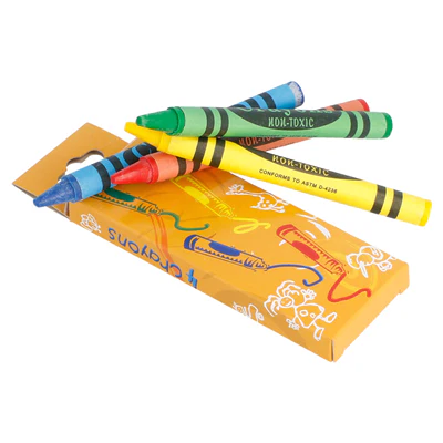 BOÎTES DE 4 CRAYONS DE COULEURS 9x3,4x1 CM ASSORTI CIRE (48 UNITÉS) - REF. 137.51 - Image 3